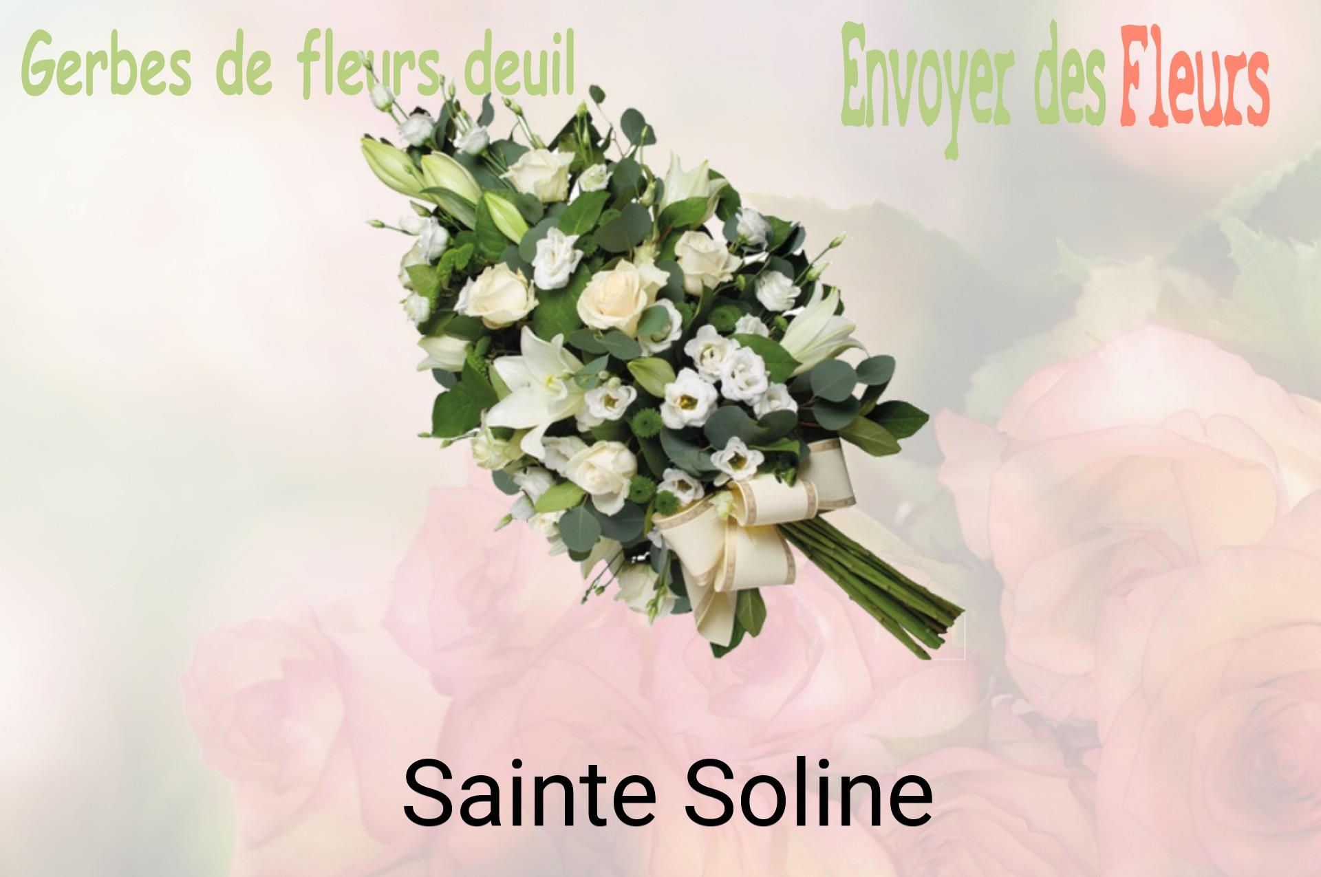 Gerbe de fleurs de deuil livrée à Sainte-Soline